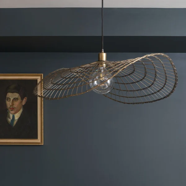 Elegant Bronze-Finished Metal Pendant Light - Image 4