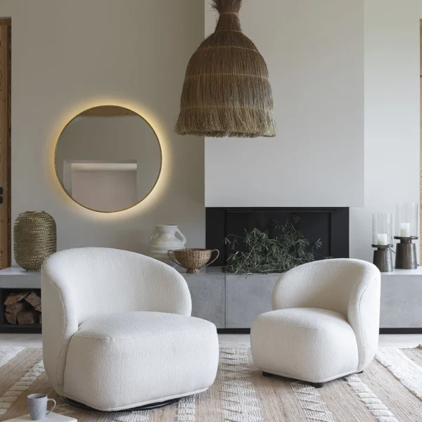Rustic Handwoven Sugarcane Fiber Pendant Light - Image 4
