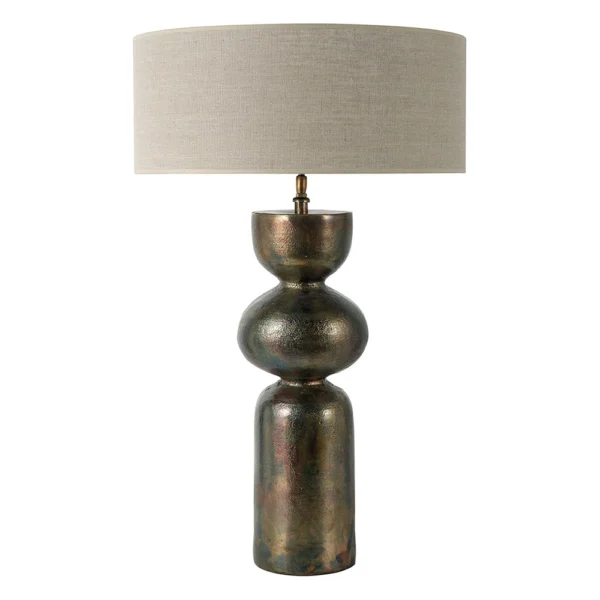 Elegant Gold-Plated Metal Lamp Base - Image 2