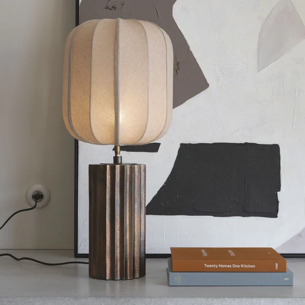 Rustic Metal and Ceramic Lamp Base - Available in Two Colours, Sizes and Materials - Image 3