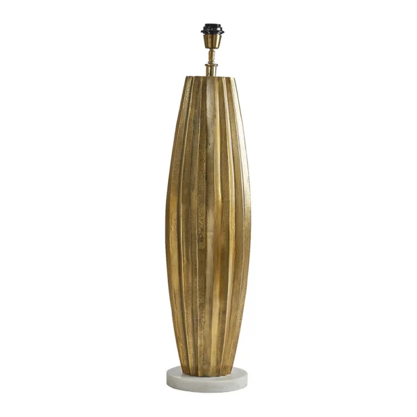 Stylish Metallic Gold Marble Lamp Base