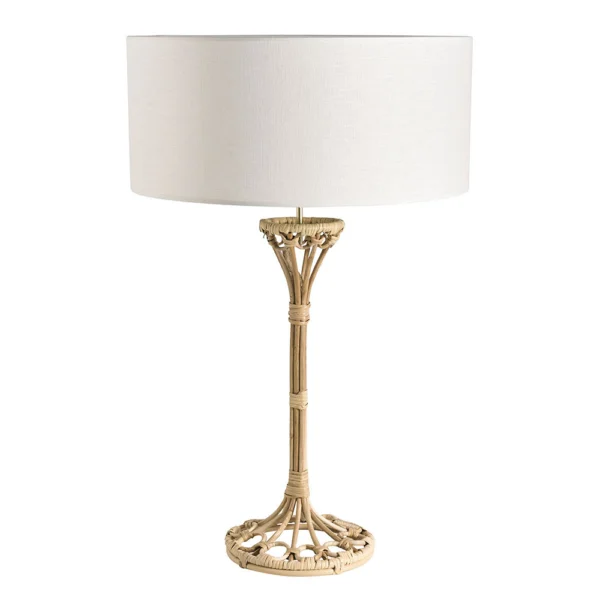 Neutral Tones Natural Rattan Lamp Base - Image 2