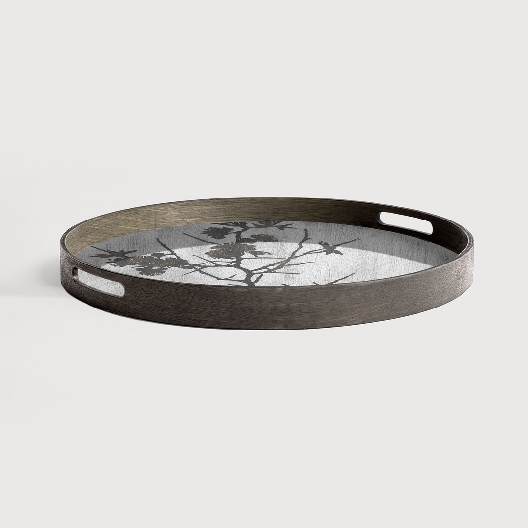 20335 - Blossom wooden tray - Trays