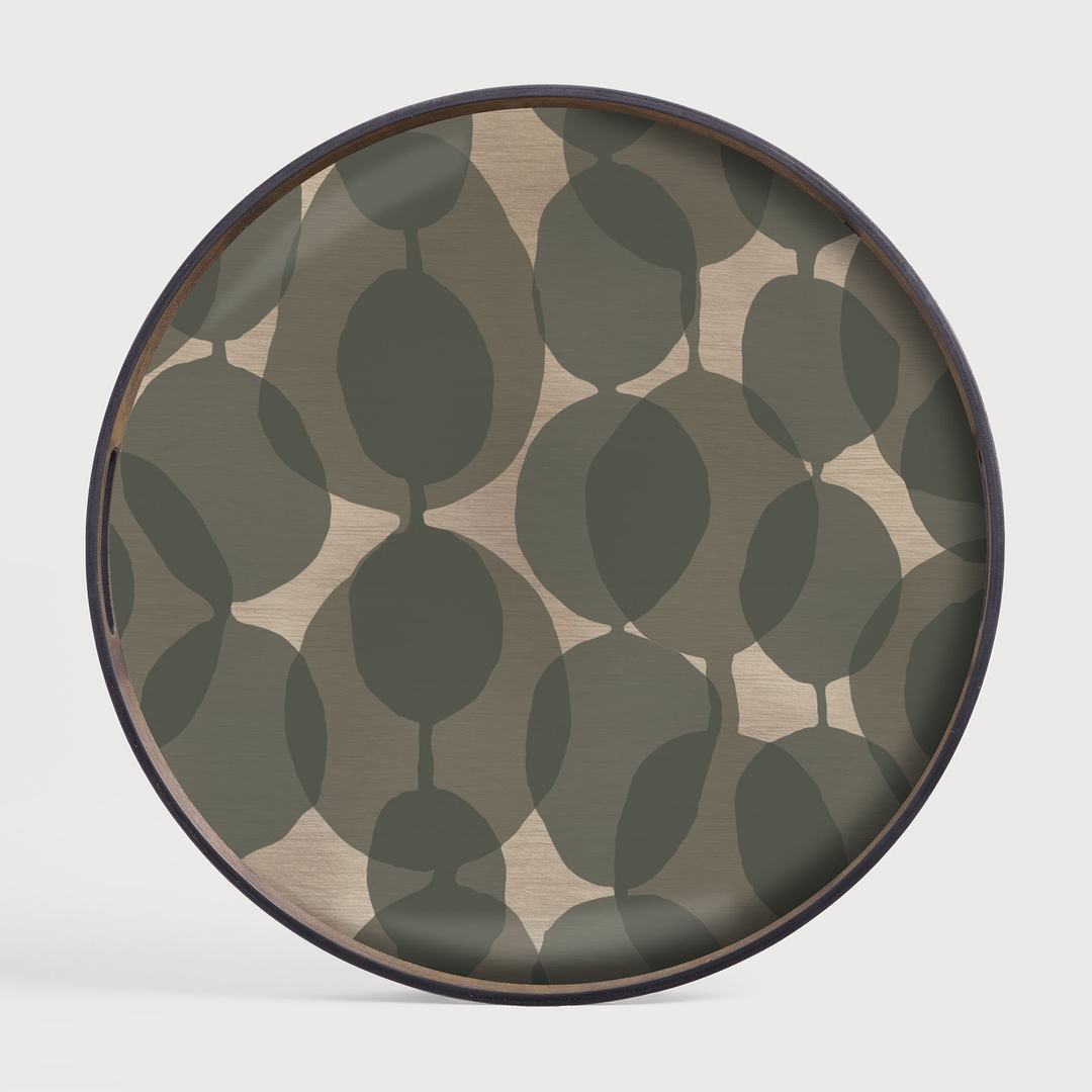 20438 - Connected Dots glass tray - Trays - Main Image