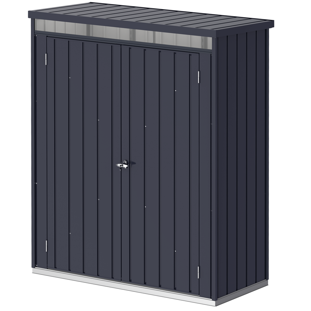 Oliveira Decor Furniture Anthracite Outdoor Storage Cupboard Cupboards Box Boxes Deck Cushion Terrace Blacony Garden Weatherproof