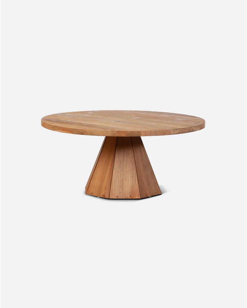 JATI coffee table in recycled teak wood x high - 112132