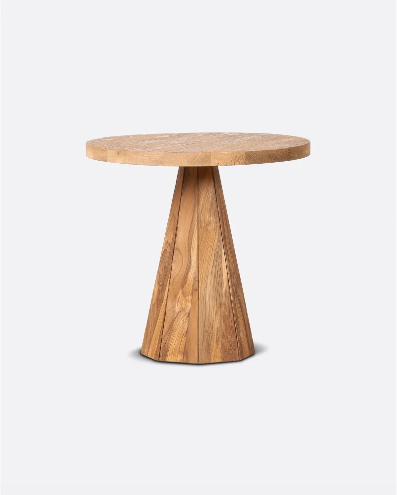 JATI side table in recycled teak wood x high - 113211