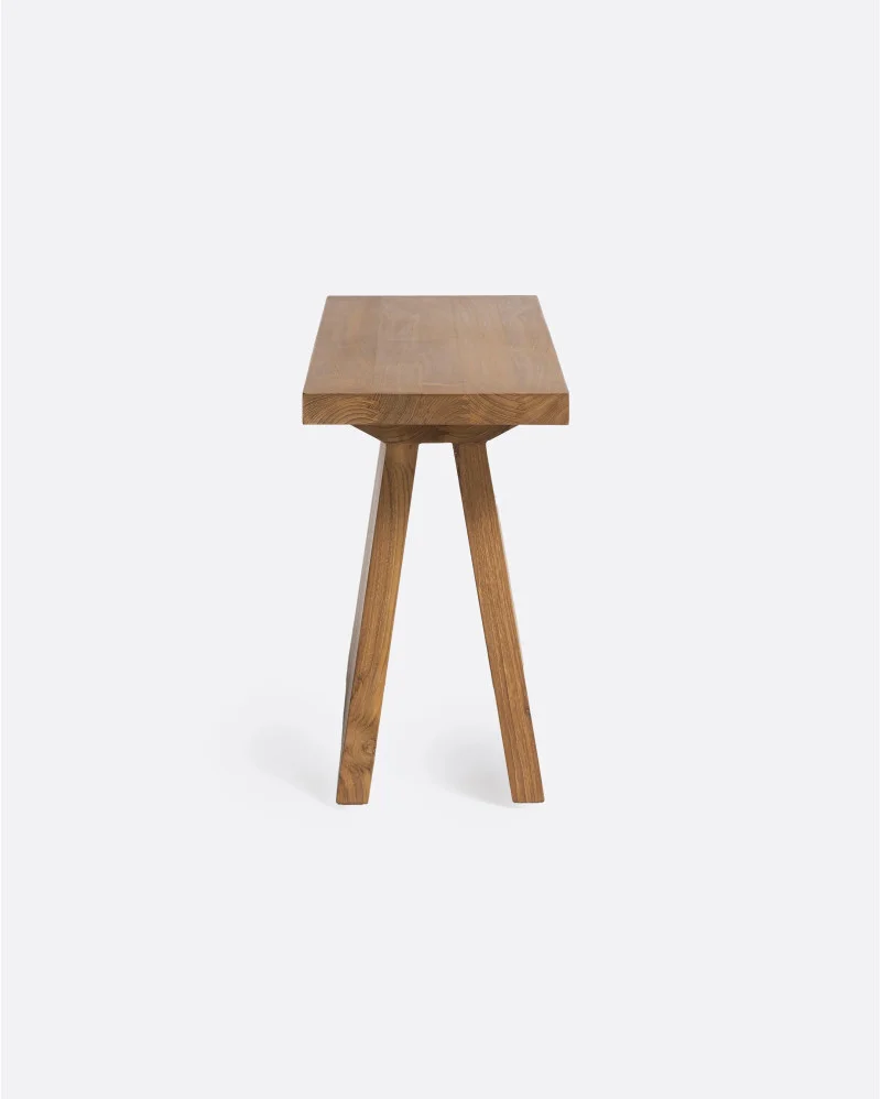 BATU side table in recycled teak wood in natural colour - 113254