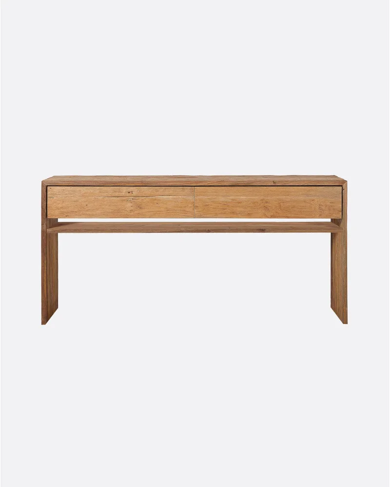 EROSI console table in recycled teak wood - 114082
