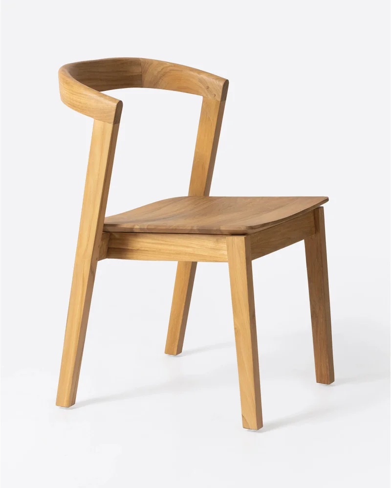 ARC chair without armrests in teak wood in natural colour - 121086
