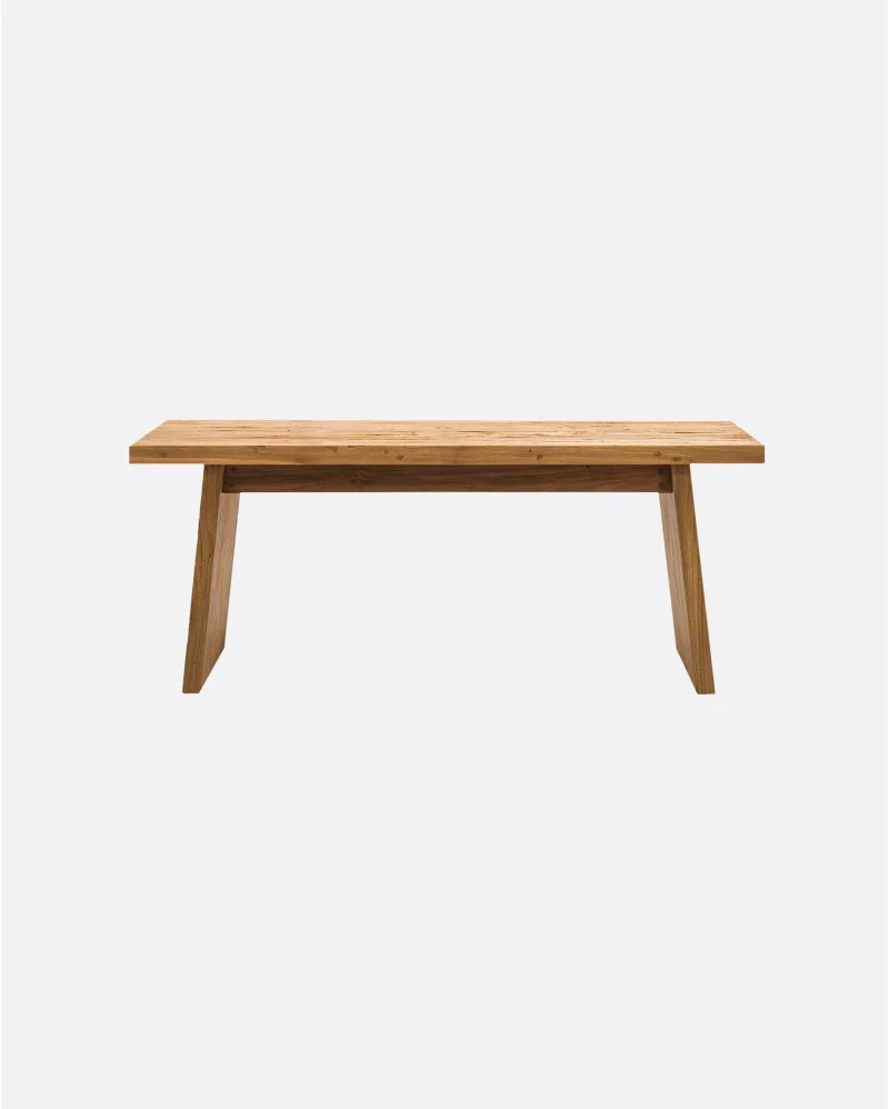 EROSI bench in recycled teak wood in natural color - 123092