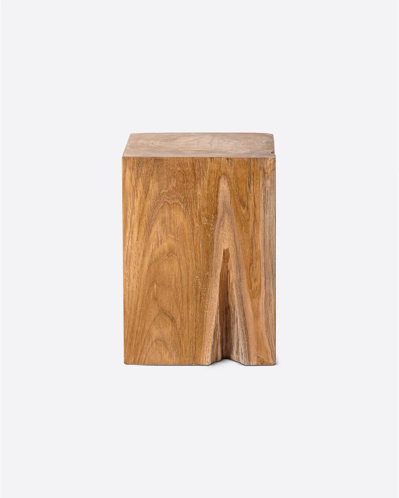 SOLID stool in teak wood - 124141