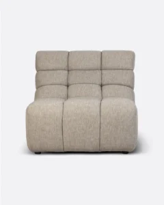 CHOPIN 1-seater modular sofa in recycled olefin in natural colour - 125035