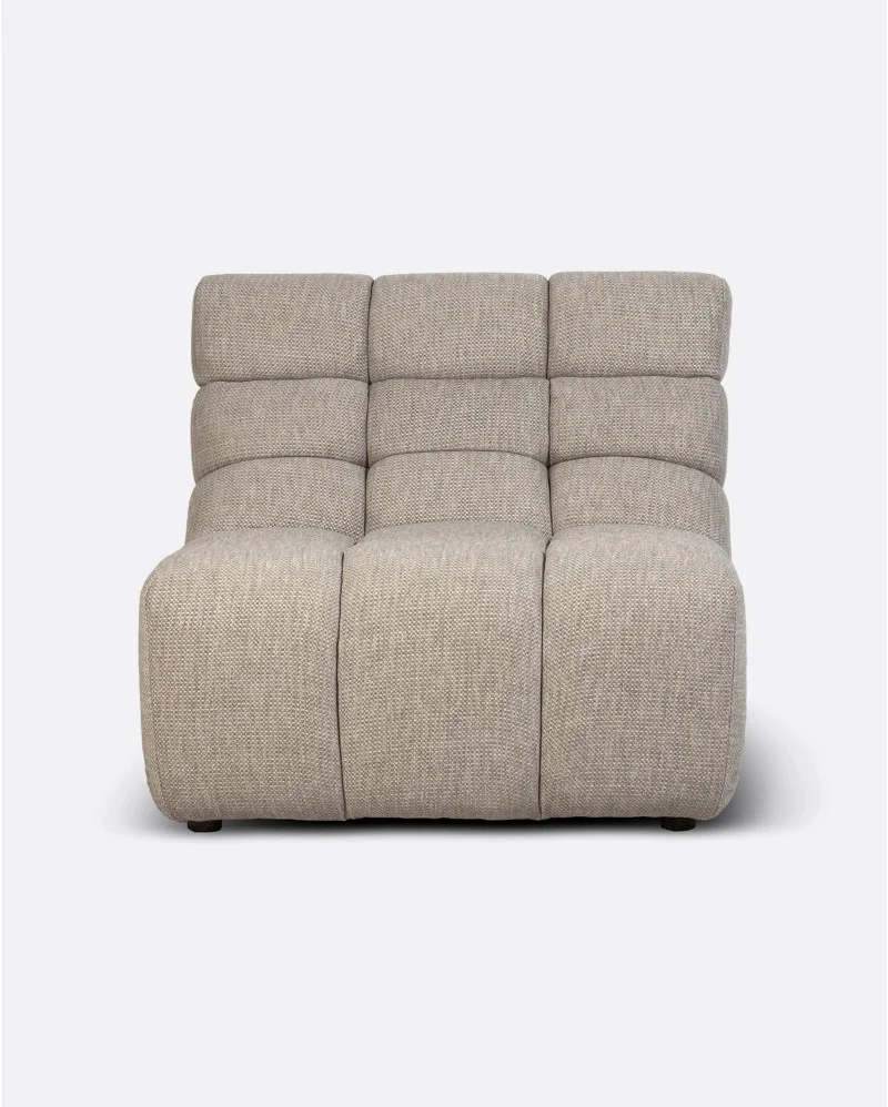 CHOPIN 1-seater modular sofa in recycled olefin in natural colour - 125035