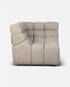 CHOPIN modular sofa corner in recycled olefin in natural colour - 125039