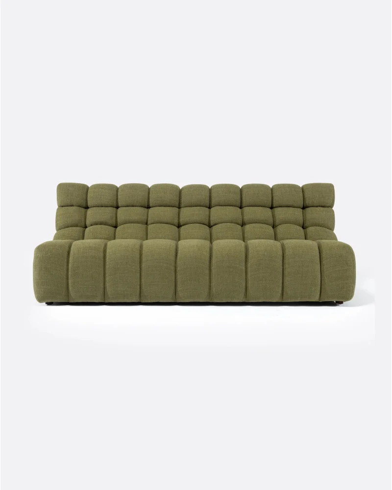 CHOPIN 4 -seater modular sofa in recycled olefin in moss colour - 125044