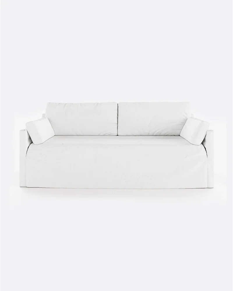 BEETHOVEN LINEAL 3-seater sofa in linen white - 125304