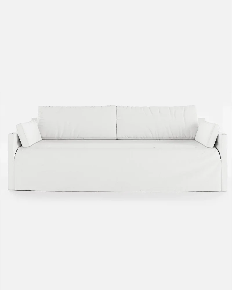BEETHOVEN LINEAL 4-seater sofa in linen white - 125317