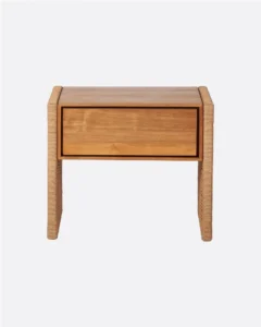 TAROK bedside table in recycled teak and paper cord - 141071