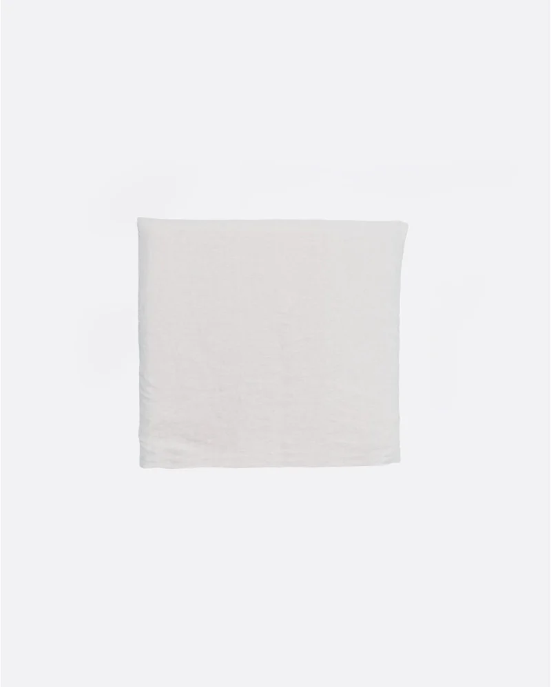 BEETHOVEN linen headboard for bed in white color - 142105