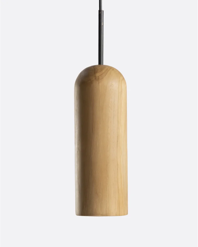 PLAY M ceiling lamp in teak wood height in natural colour - 211075