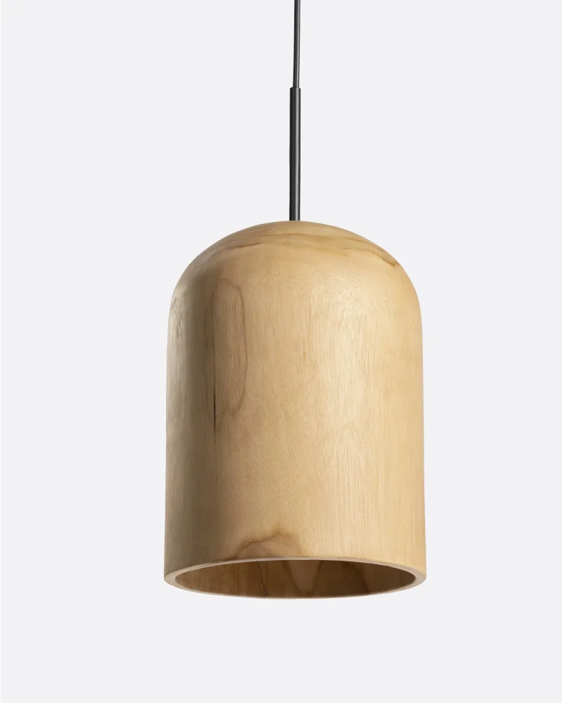PLAY L ceiling lamp in teak wood height in natural colour - 211076