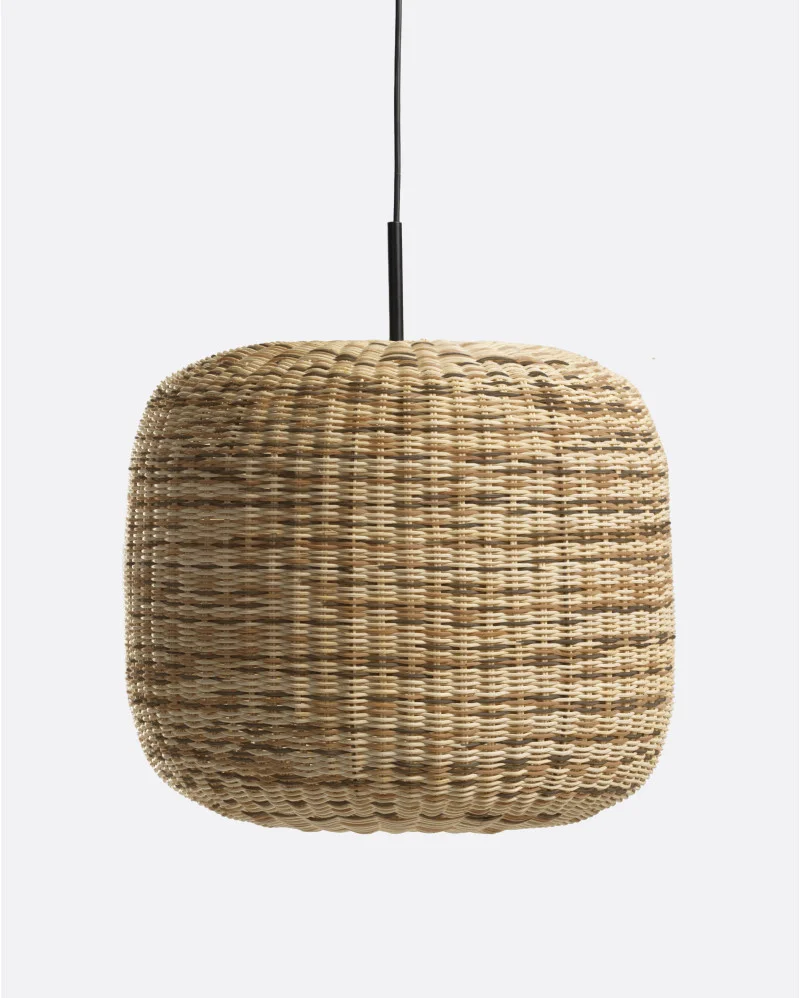 YOBI ceiling lamp in rattan and iron high in natural colour - 211311