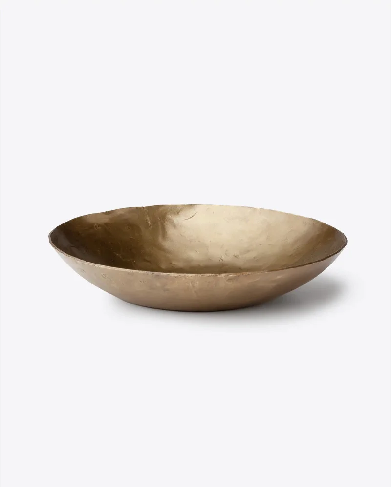 KATNI decorative bowl in iron plated brass x high - 311061