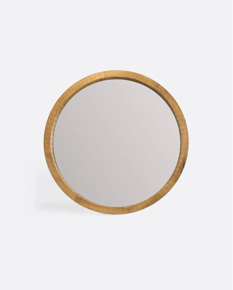 KOBE mirror in recycled teak wood height in natural colour - 331101