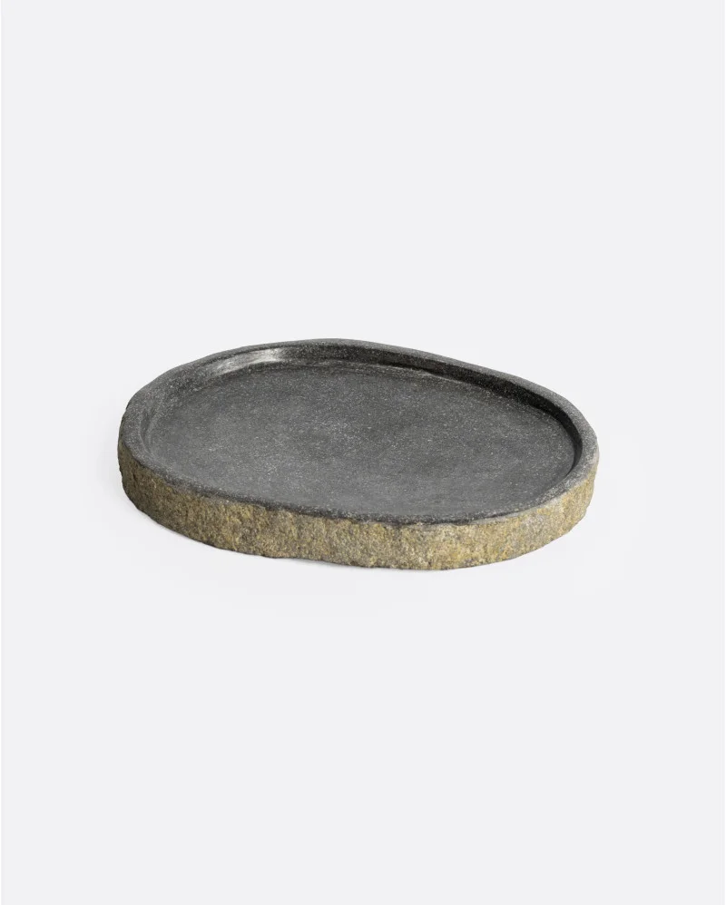 KIMIA tray in stone in natural colour - 341051