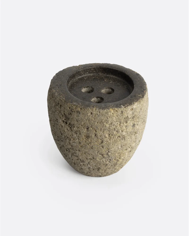 KIMIA toothbrush holder in stone in natural colour - 341061