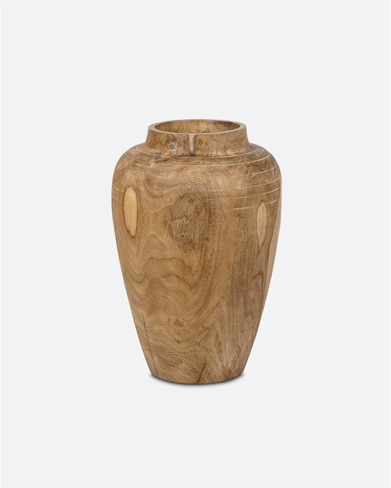 BLUM vase in teak wood x high - 343051