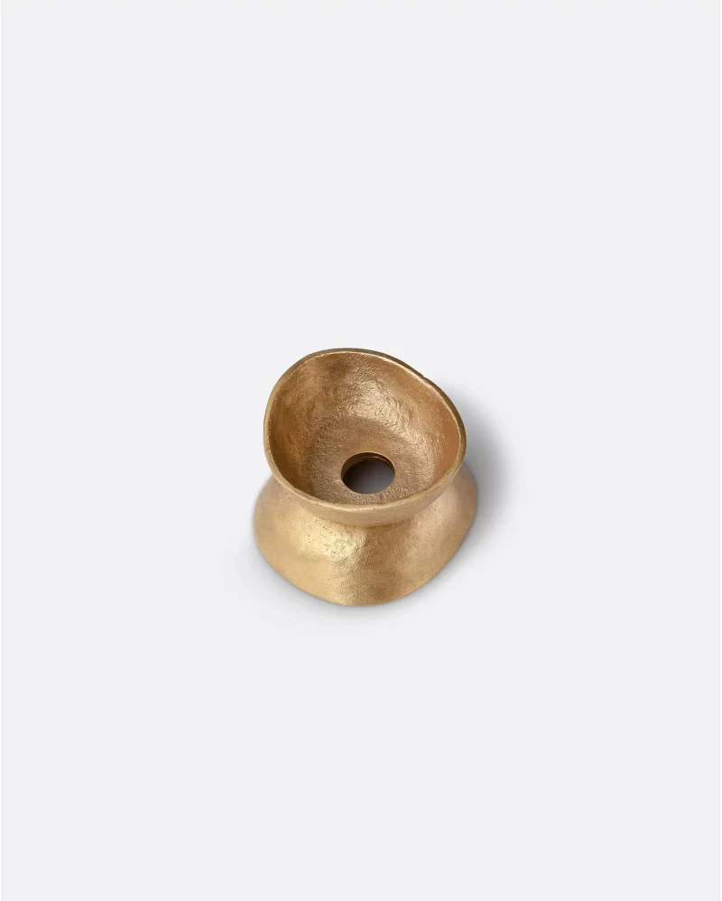 KATNI candle holder in solid brass - 352071