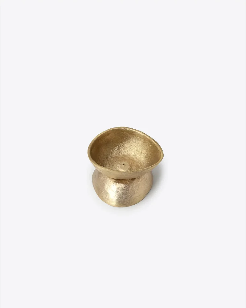 KATNI incense holder in solid brass - 352072