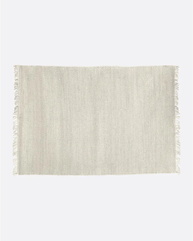 GOKAK rug in jute in white colour - 371277