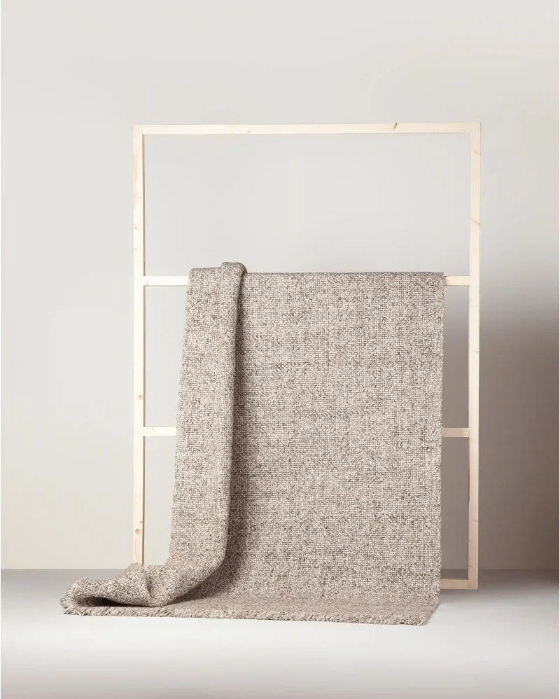 DAHI rug in wool and cotton in brown colour - 371389