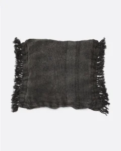 BADA cushion cover in linen in black colour - 372403