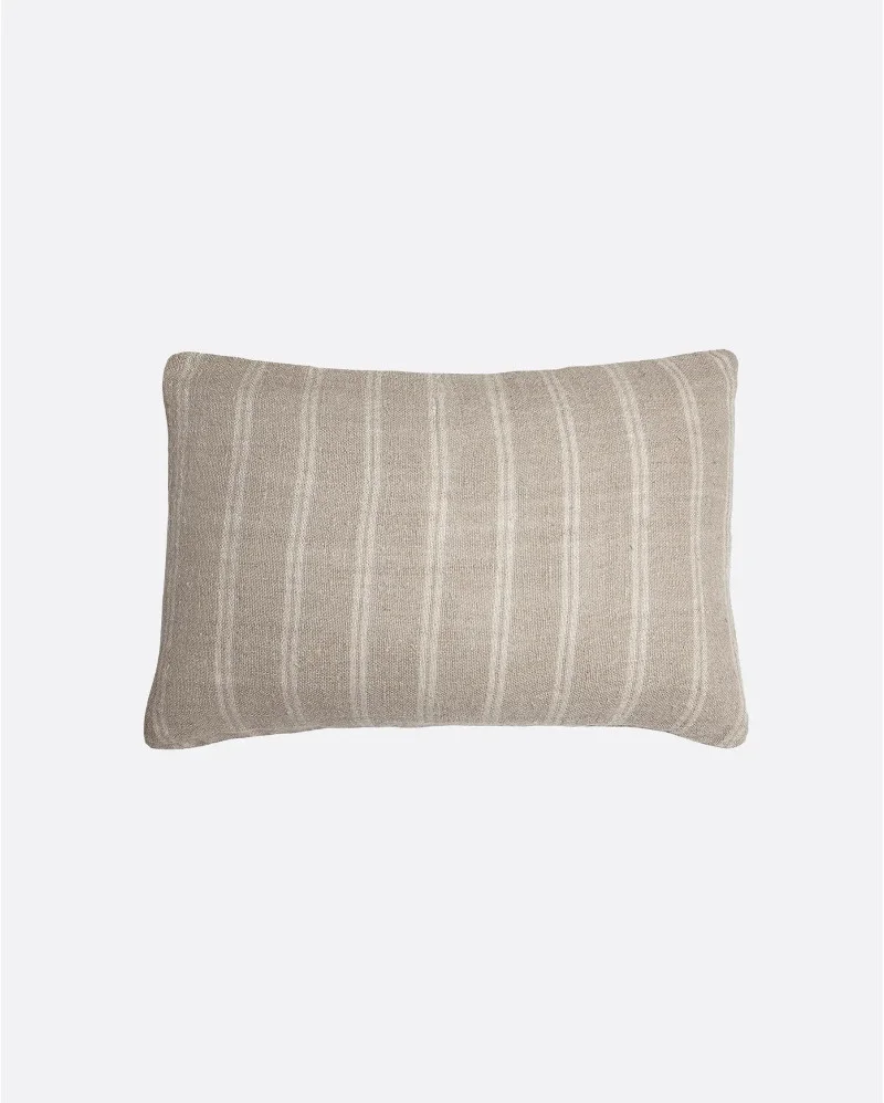 KURUVA cushion cover in linen with white stripes - 372521