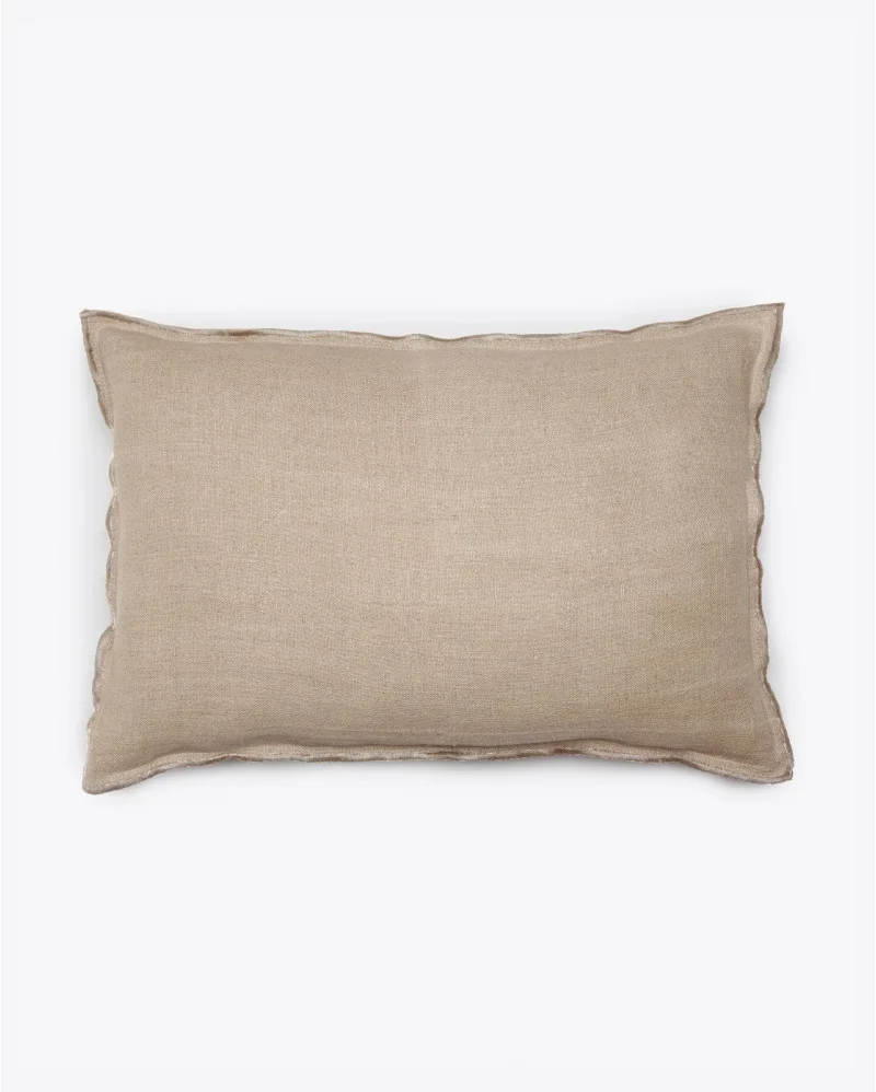 KAURA linen cushion cover in natural - 372802