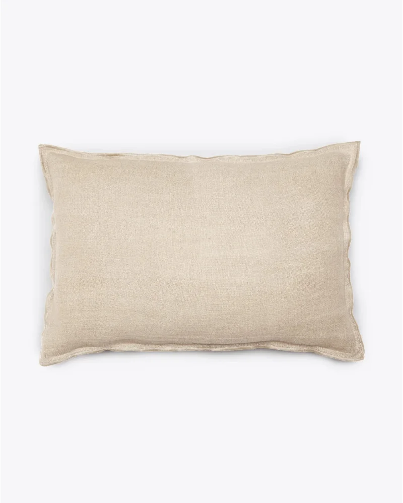 KAURA linen cushion cover in cross - 372804