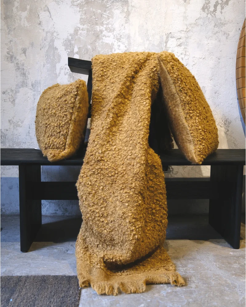 DHANA throw mustard color - 373360