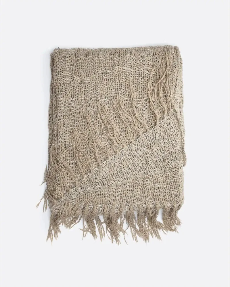 BADA curtain in linen in dark natural colour - 375021