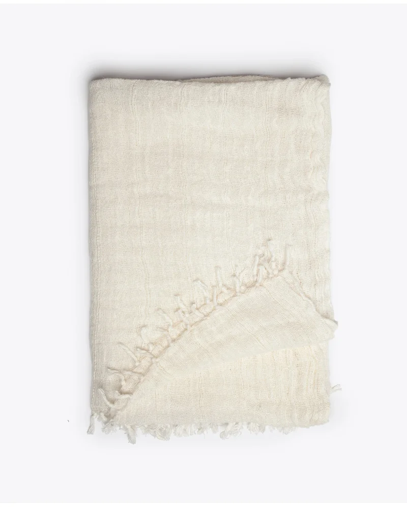 CHITKI curtain in linen in white colour - 375065