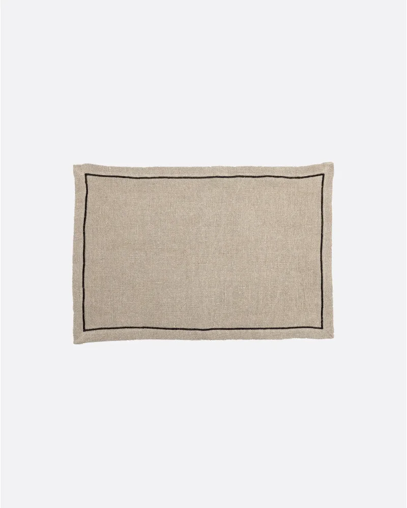 YAMPUR placemat in jute in natural colour. Set of 2 units - 377231