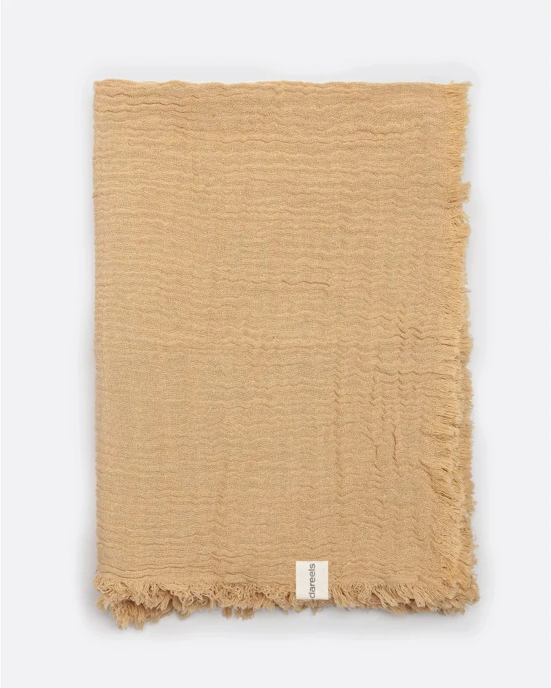 NADU towel in recycled cotton in beige colour - 378005