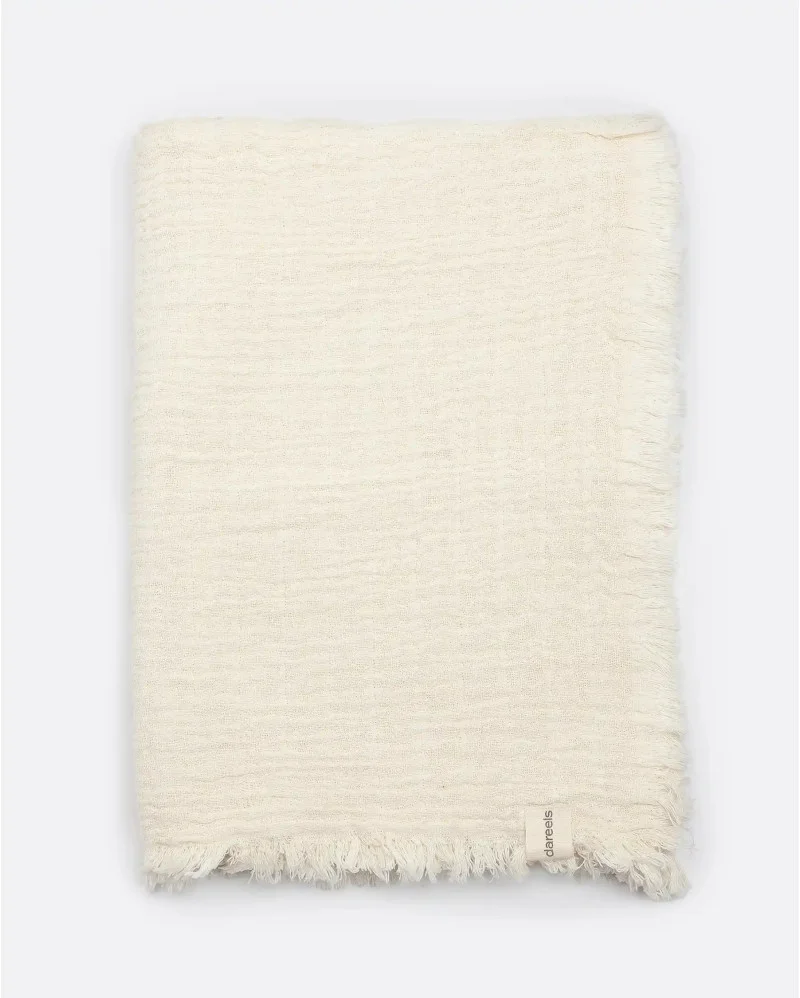 NADU towel in recycled cotton in white colour - 378011