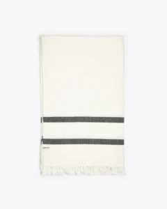 CHENNAI recycled cotton towel in white colour - 378024