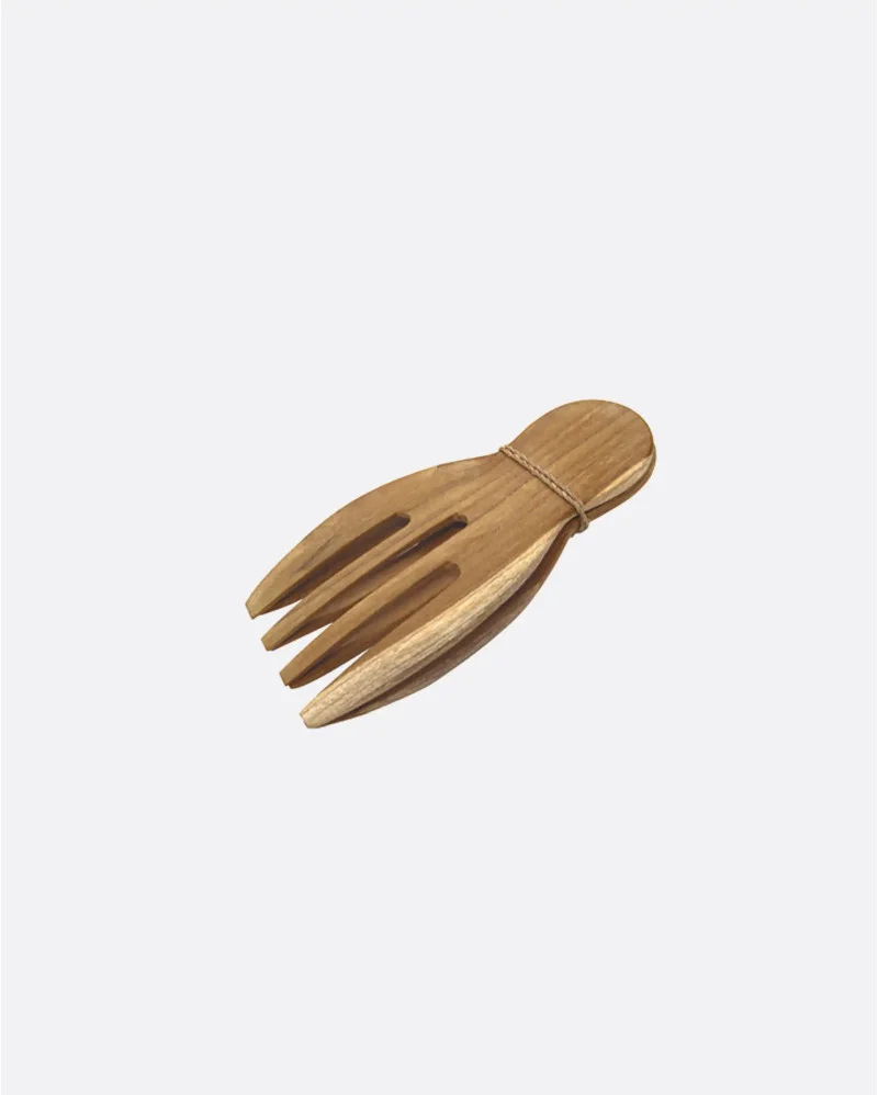 FORK fork in recycled teak wood - 421111