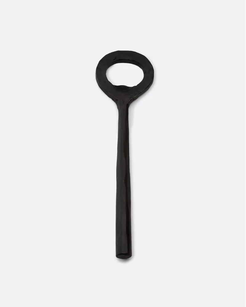TUTUPI bottle opener in stainless steel in black colour - 421125