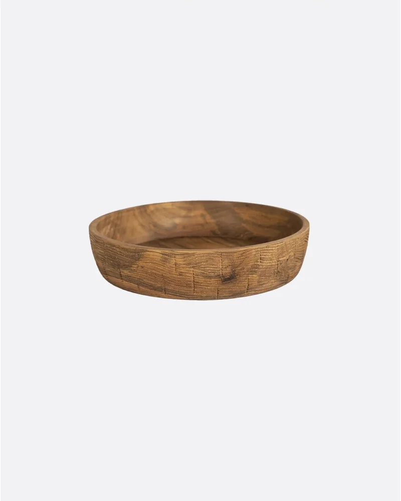 IJEN bowl in recycled teak wood x high in natural colour - 441205